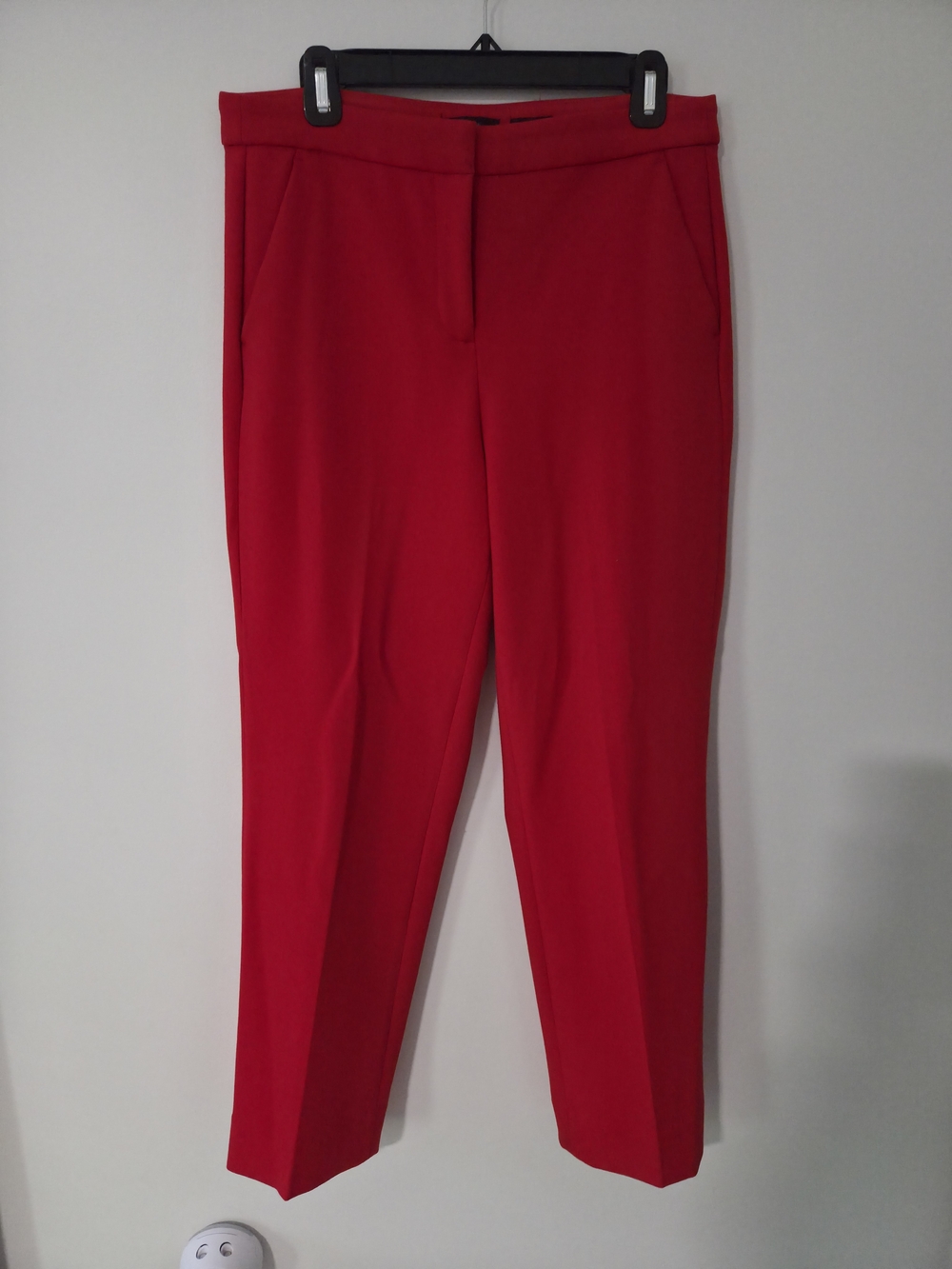 J. Crew Red Straight-Leg Dress Pants